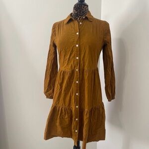 J Crew Factory Corduroy dress Sz2